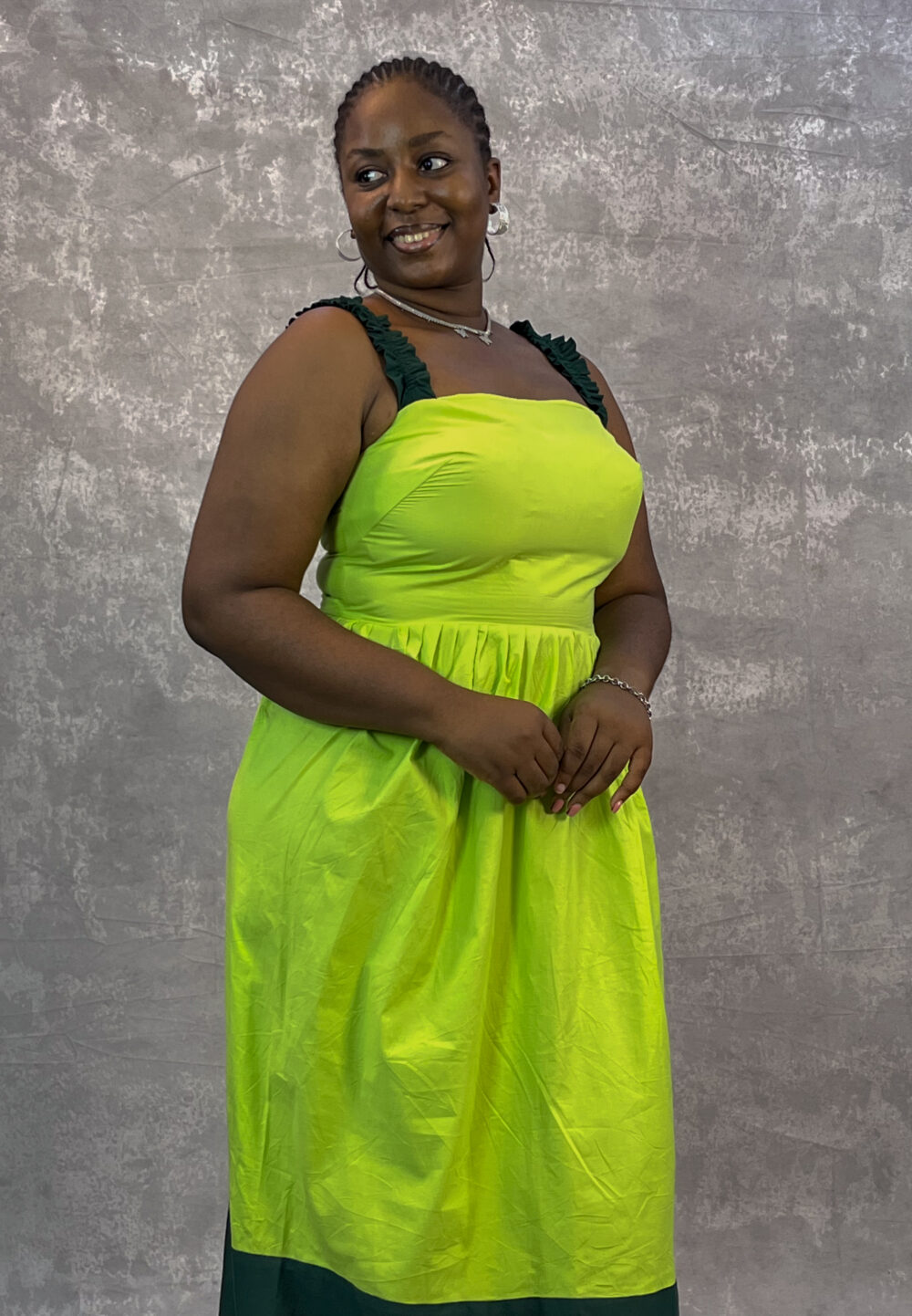 Cotton Ruffled Spaghetti Dress - Image 4