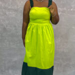 Cotton Ruffled Spaghetti Dress