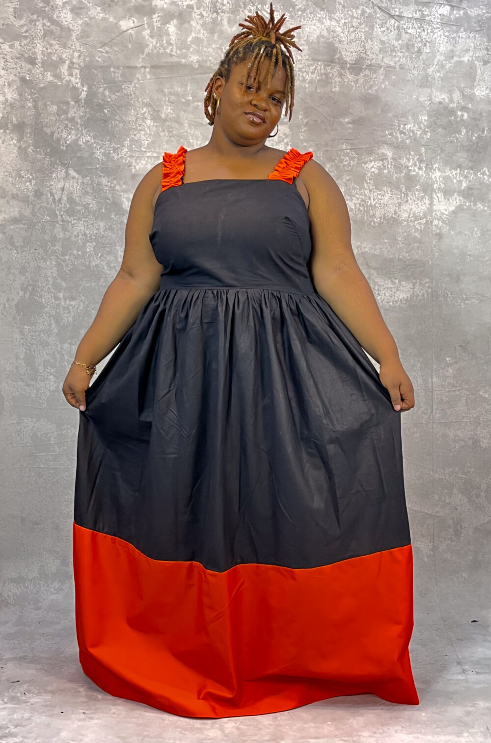 Cotton Ruffled Spaghetti Dress - Image 3