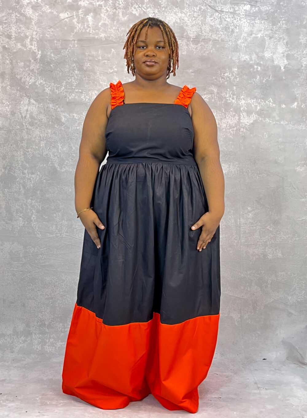 Cotton Ruffled Spaghetti Dress - Image 4