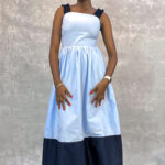 Cotton Ruffled Spaghetti Dress