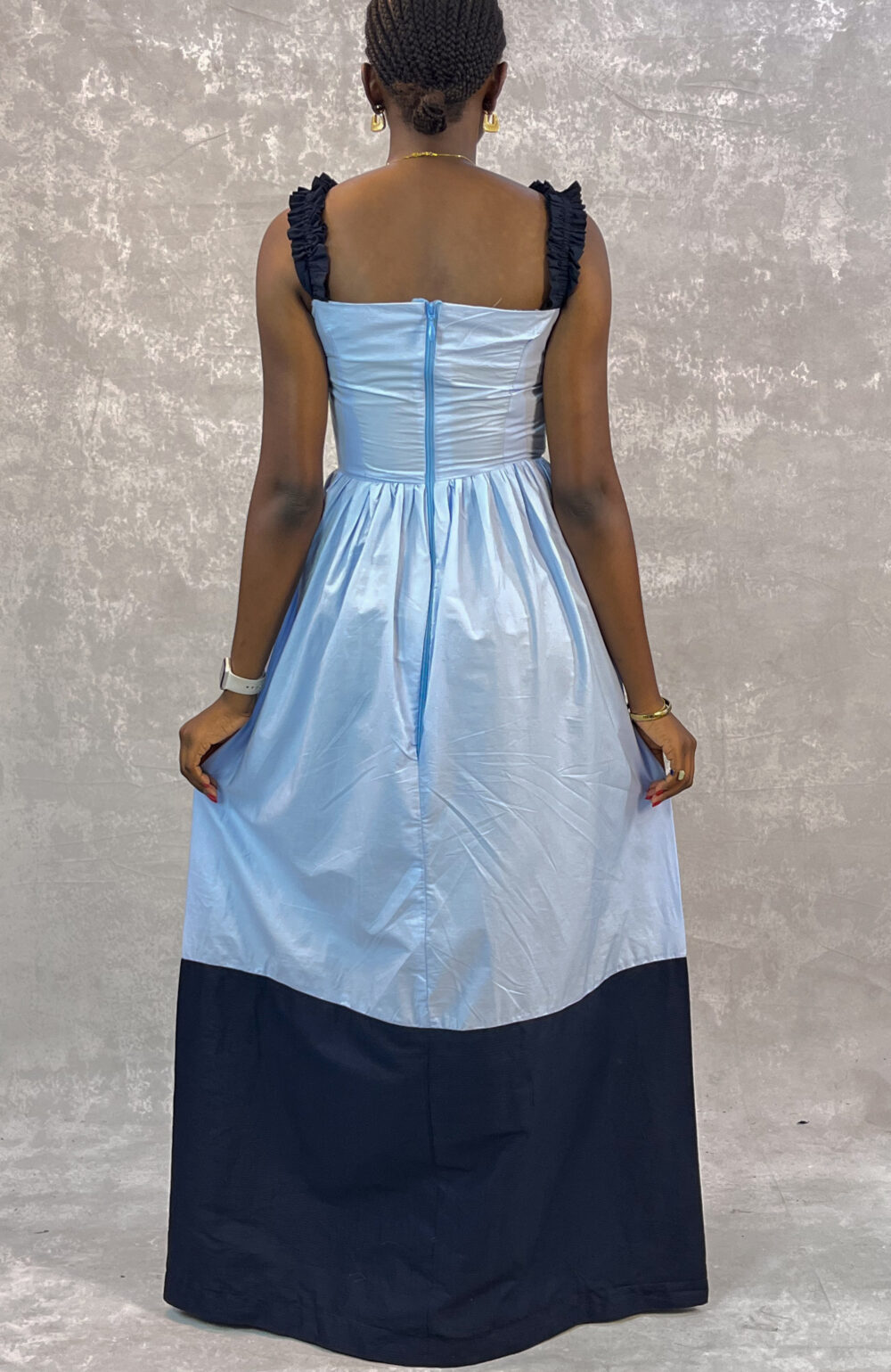 Cotton Ruffled Spaghetti Dress - Image 3