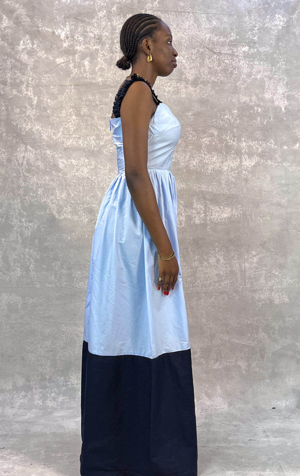 Cotton Ruffled Spaghetti Dress - Image 4