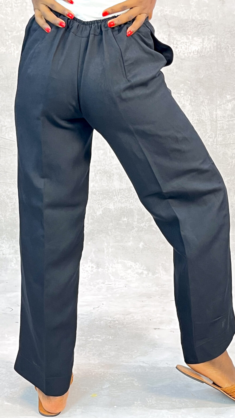Straight Linen Pants - Image 3