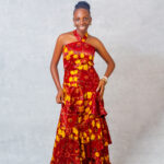 Àlàáfíà Adire Tiered Maxi Dress - Silk